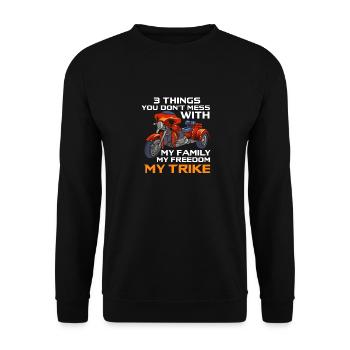 TRIKE MOTORCYCLE : My Trike - Sweat-shirt Unisexe - noir - Devant - Alina (178cm) & Michal (187cm)