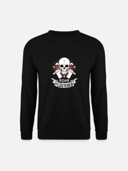 Rohr Flüsterer - Klempner Heizungsbauer - Unisex Pullover - Schwarz