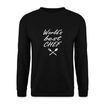World's best cook - Unisex Sweatshirt - black - Front - Alina (178cm) & Michal (187cm)
