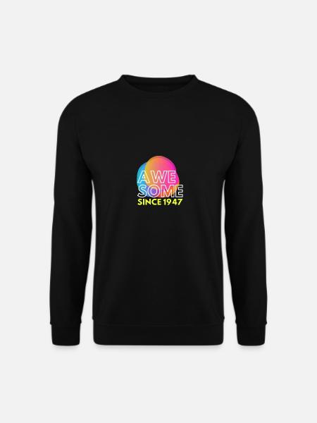 Awesome since 1947! - Unisex Sweatshirt - black
