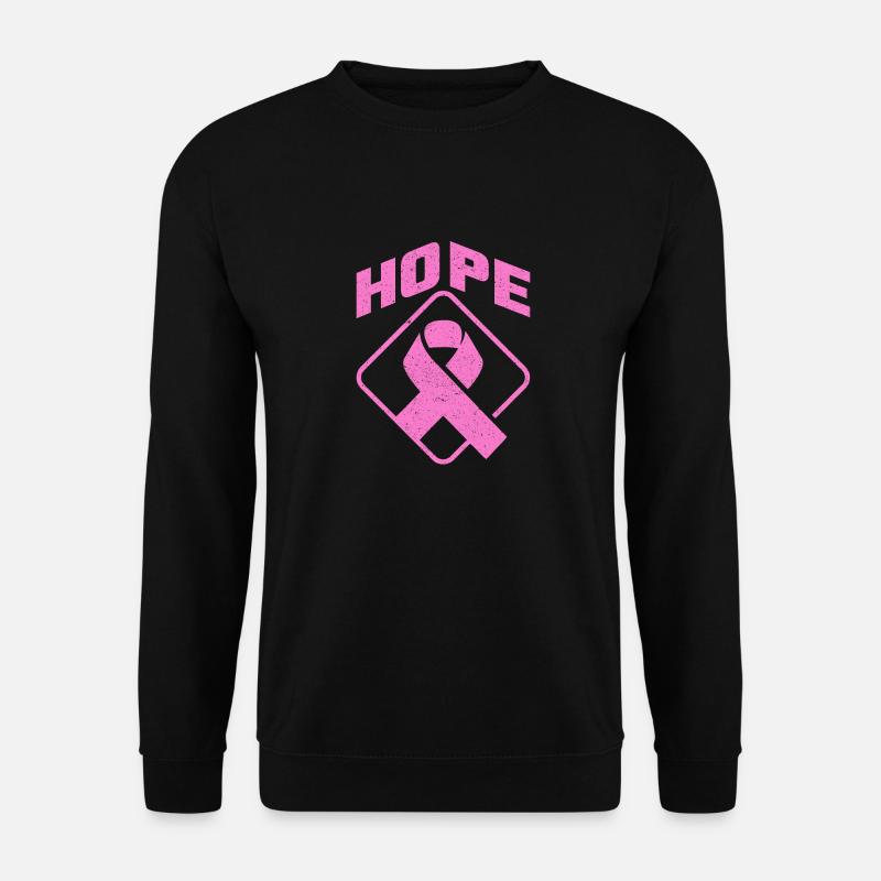 Brustkrebs Hope Frauen Geschenk für Hoffnung - Unisex Pullover - Schwarz