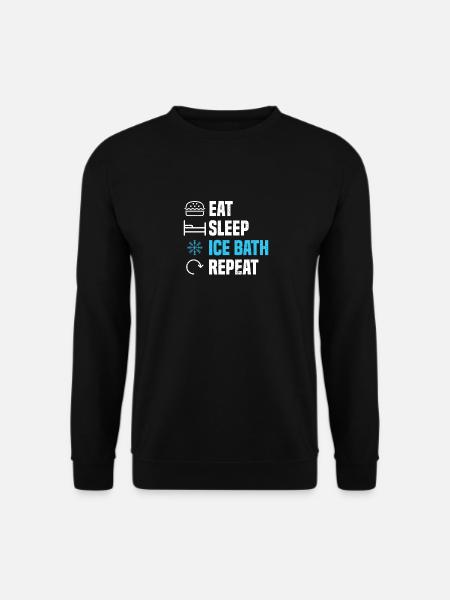 Eisbaden Eiswasser Eisschwimmen Gesund Geschenk - Unisex Pullover - Schwarz