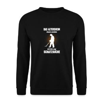 Sondler Sondeln Sondengänger Metalldetektor - Unisex Pullover - Schwarz - Vorne - Alina (178cm) & Michal (187cm)