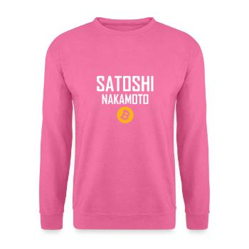 Satoshi Nakamoto - Unisex Sweatshirt - pink - Front