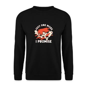 Juste Un koi Je promets Il - Koi - Sweat-shirt Unisexe - noir - Devant - Alina (178cm) & Michal (187cm)