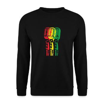 Mic et reggae - Sweat-shirt Unisexe - noir - Devant - Alina (178cm) & Michal (187cm)