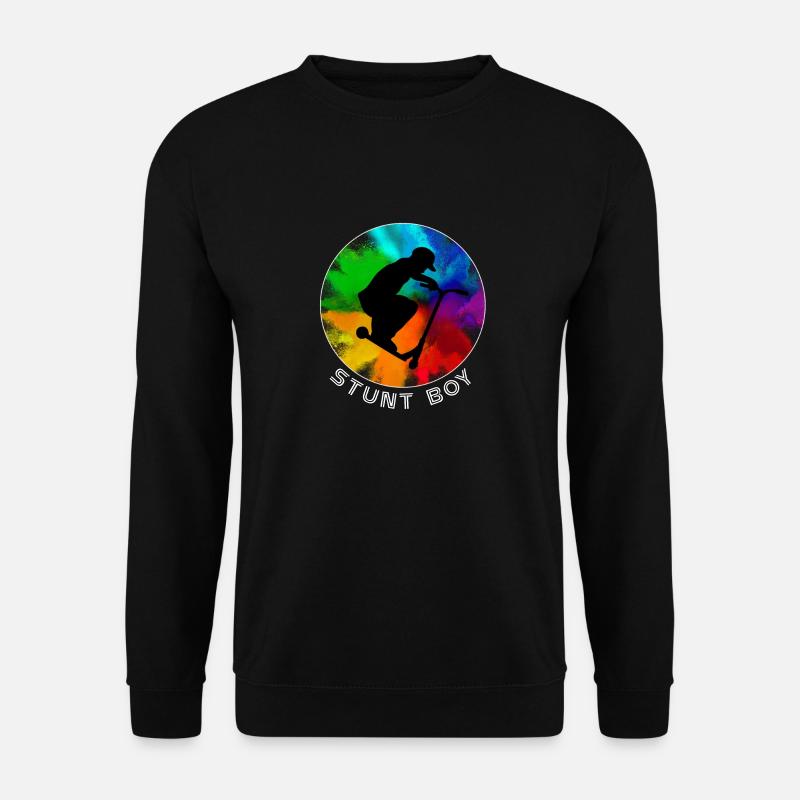 Stunt Boy Scooter Stunt Skater Tretroller Kids - Unisex Pullover - Schwarz