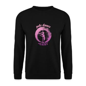 Pole dance tante - Unisex Sweatshirt - black - Front - Alina (178cm) & Michal (187cm)
