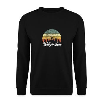 Wittgenstein Bad Berleburg Bad Laasphe Erndtebrück - Sweat-shirt Unisexe - noir - Devant - Alina (178cm) & Michal (187cm)