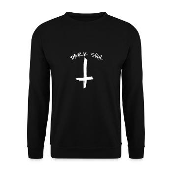 Death Metal Emos Goth Evil Rock Punks Gift - Unisex Sweatshirt - black - Front - Alina (178cm) & Michal (187cm)