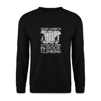 Papa Et fille Escalade - Sweat-shirt Unisexe - noir - Devant - Alina (178cm) & Michal (187cm)