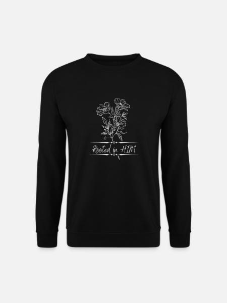 Verwurzelt in HIM White - Unisex Pullover - Schwarz