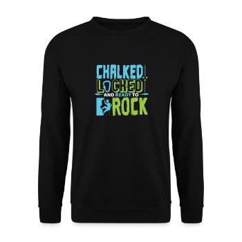 Escalader la roche - Sweat-shirt Unisexe - noir - Devant - Alina (178cm) & Michal (187cm)