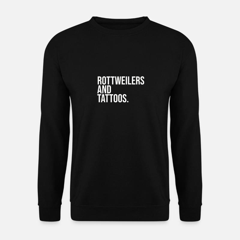Rottweiler and Tattoos - Unisex Sweatshirt - black