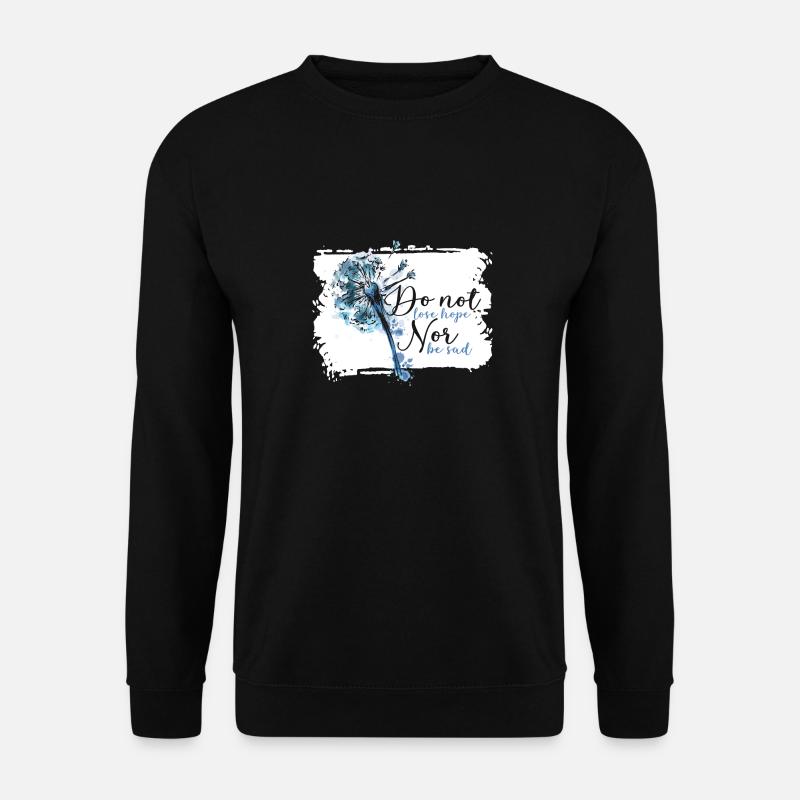 Pusteblumen Pusteblume Löwenzahn Blume Wildkraut - Unisex Pullover - Schwarz