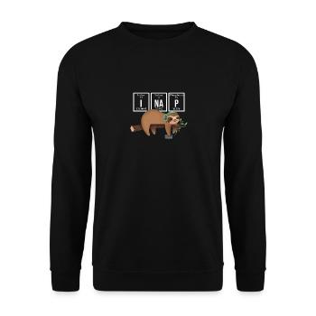 Science Chemistry Physics Biology Research - Unisex Sweatshirt - black - Front - Alina (178cm) & Michal (187cm)