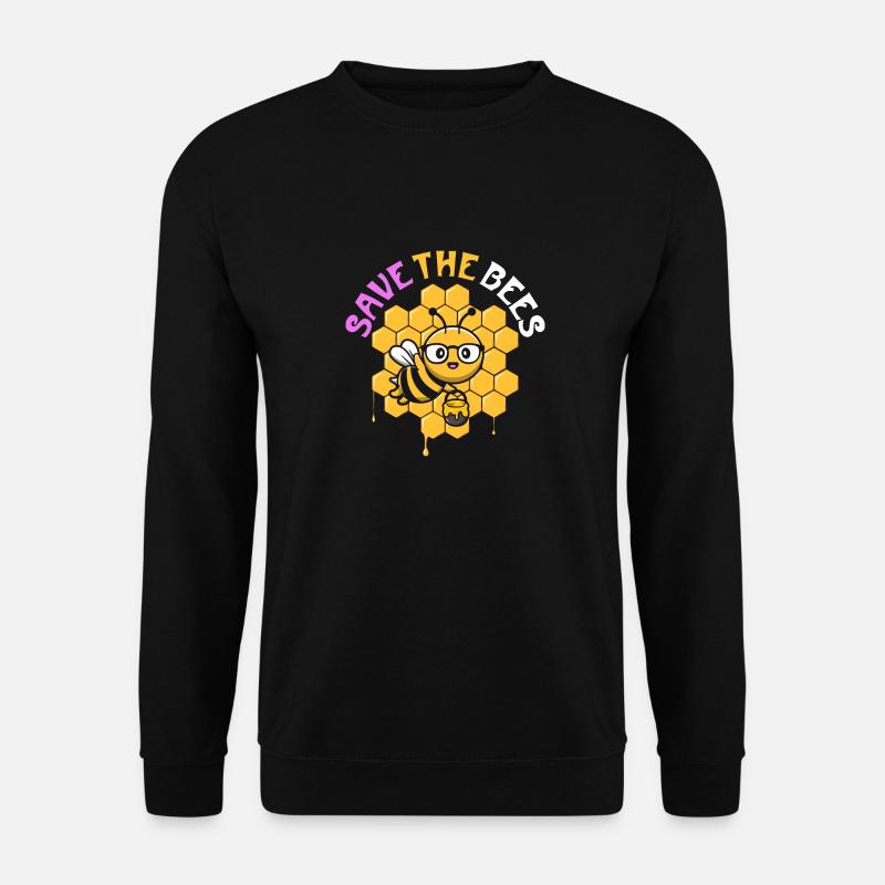 Save The Bees - Unisex Pullover - Schwarz