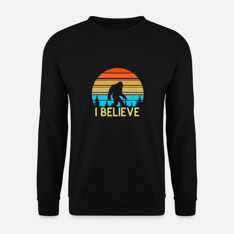 I Believe Bigfoot - Unisex Pullover - Schwarz