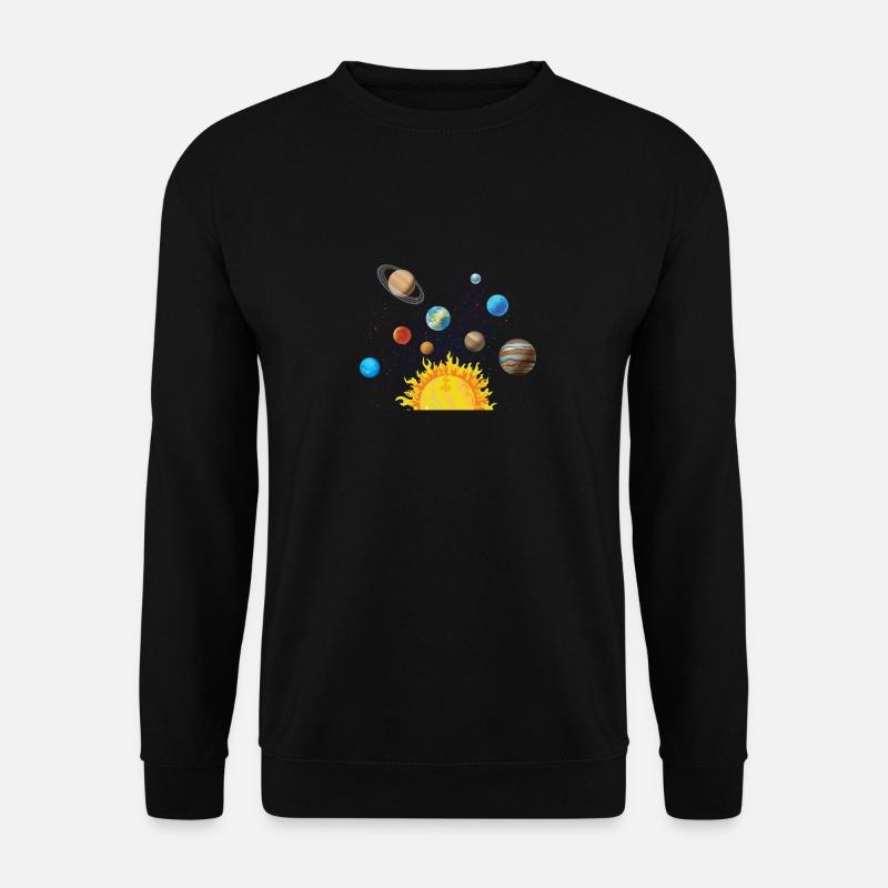 Solar System Space - Sweat-shirt Unisexe - noir