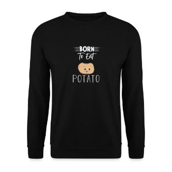Potato Cute Funny - Unisex Sweatshirt - black - Front - Alina (178cm) & Michal (187cm)