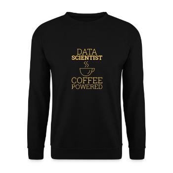 "Data Science" | Data Scientist - Unisex Pullover - Schwarz - Vorne - Alina (178cm) & Michal (187cm)