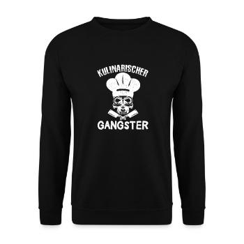 Meisterkoch Chef de Partie Sous Chef Geschenk - Unisex Pullover - Schwarz - Vorne - Alina (178cm) & Michal (187cm)