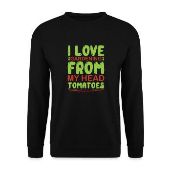 Gardening From ma Head ToMaToes To My Toes - Sweat-shirt Unisexe - noir - Devant - Alina (178cm) & Michal (187cm)