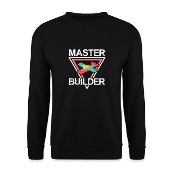 Master Builder Plane Toy pour expert Builders papa - Sweat-shirt Unisexe - noir - Devant - Alina (178cm) & Michal (187cm)