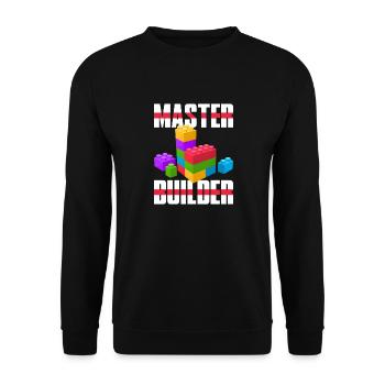 | de chemises Master Builder Mignon Maître Constructeur de blocs - Sweat-shirt Unisexe - noir - Devant - Alina (178cm) & Michal (187cm)