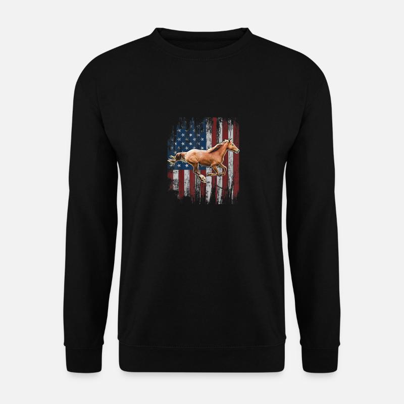 ÉTATS-UNIS Drapeau - Sweat-shirt Unisexe - noir