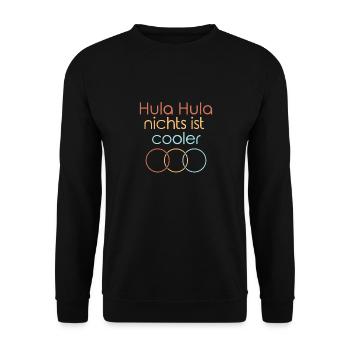 HulaHoop Fitness - Hullern - Hulahoop Workout - Unisex Pullover - Schwarz - Vorne - Alina (178cm) & Michal (187cm)