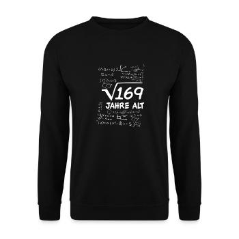 13. Kindergeburtstag Dreizehn Jahre Alt - Lustiges - Unisex Pullover - Schwarz - Vorne - Alina (178cm) & Michal (187cm)