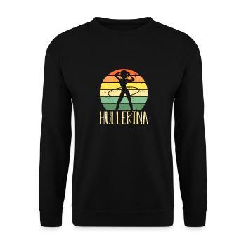 HulaHoop Fitness - Hullern - Hulahoop Hullerina - Sweat-shirt Unisexe - noir - Devant - Alina (178cm) & Michal (187cm)