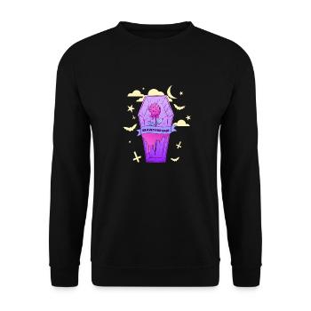 Graveyard Babe, Pastel Goth E-Girl Soft Goth - Sweat-shirt Unisexe - noir - Devant - Alina (178cm) & Michal (187cm)
