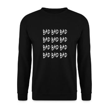 BAD BAD BAD Many Times - Unisex Pullover - Schwarz - Vorne - Alina (178cm) & Michal (187cm)