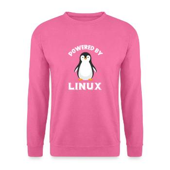Supported by Linux - Unisex Sweatshirt - pink - Front