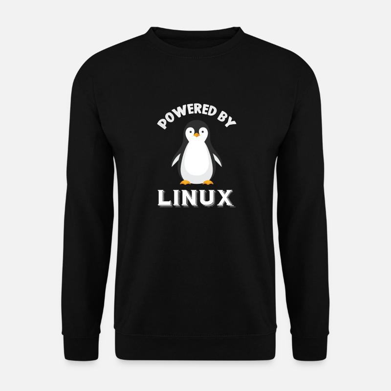 Supporté par Linux - Sweat-shirt Unisexe - noir