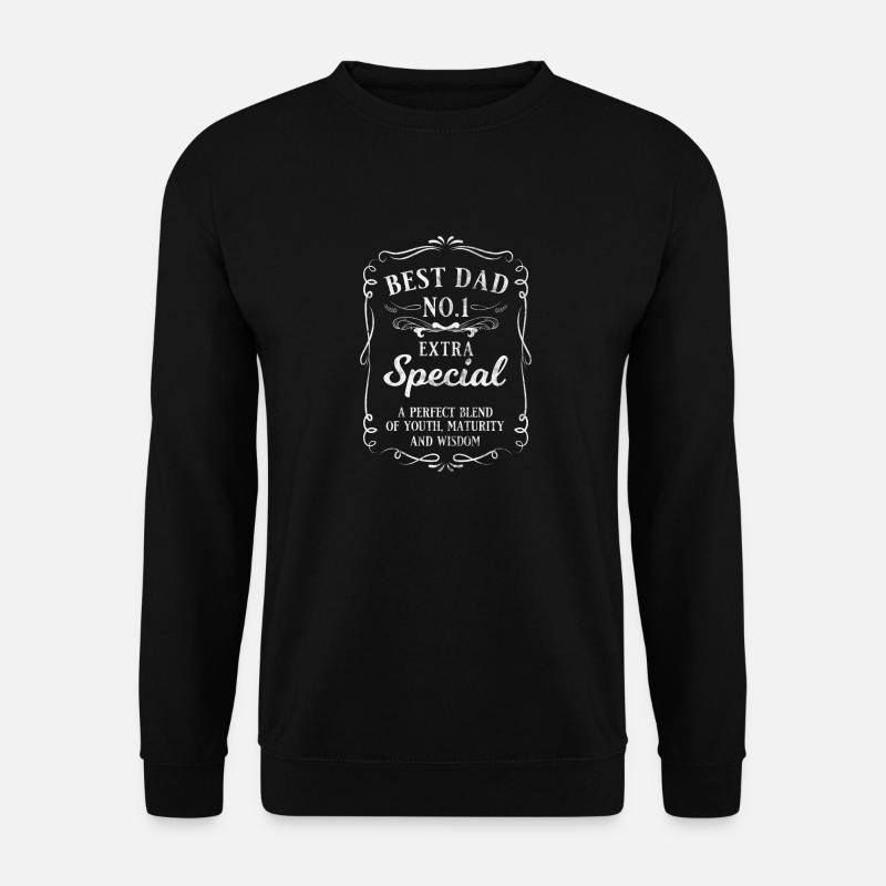 Best Dad No.1 Papa Vater Vatertag Geschenk - Unisex Pullover - Schwarz