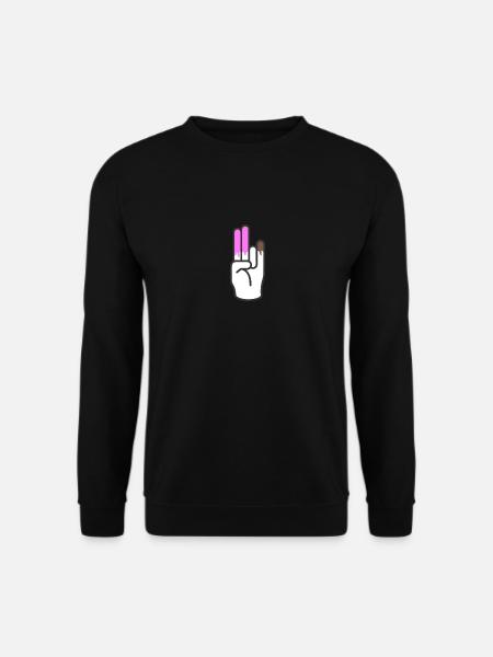 two in the pinky one in the stinky - Unisex Pullover - Schwarz