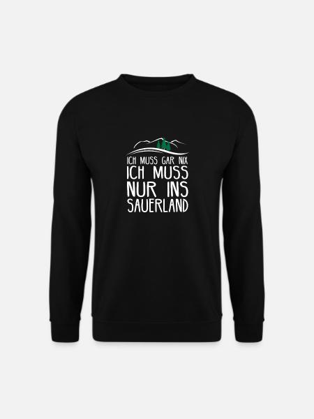 Sauerland Sauerländer Soest Wandern Geschenkidee - Unisex Pullover - Schwarz