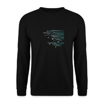 Computer Circuit Engineer Computer Nerd - Unisex Pullover - Schwarz - Vorne - Alina (178cm) & Michal (187cm)