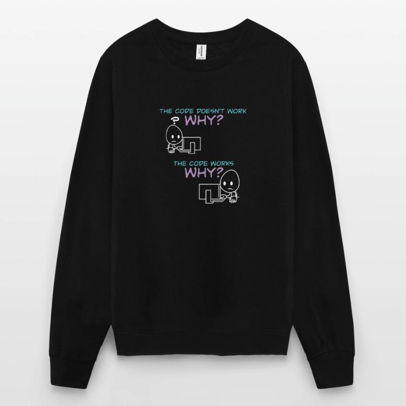 Programmer Code Works Why Unisex Sweatshirt