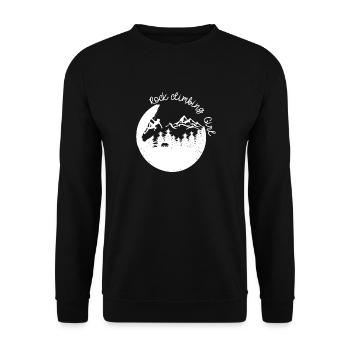 Fille d’escalade (2) - Sweat-shirt Unisexe - noir - Devant - Alina (178cm) & Michal (187cm)