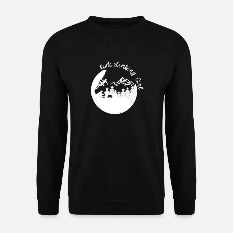 Felsklettern Mädchen (2) - Unisex Pullover - Schwarz