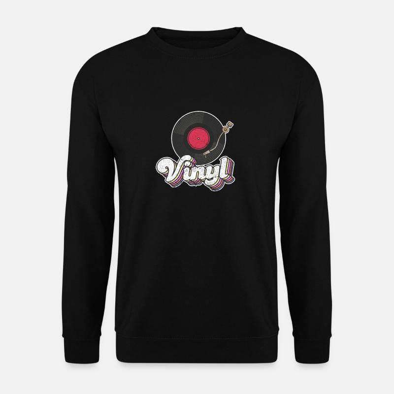 Vinyle Record Turntable Player Lover Cute - Sweat-shirt Unisexe - noir