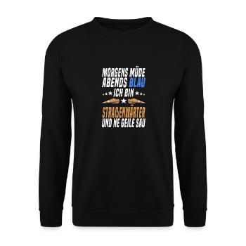 Straßenbauer Werkzeuge Straßenwärter Geschenk - Unisex Pullover - Schwarz - Vorne - Alina (178cm) & Michal (187cm)