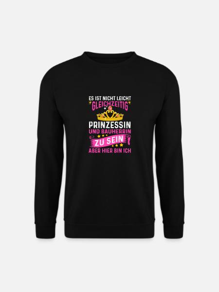 Prinzessin und Bauherrin - Unisex Pullover - Schwarz