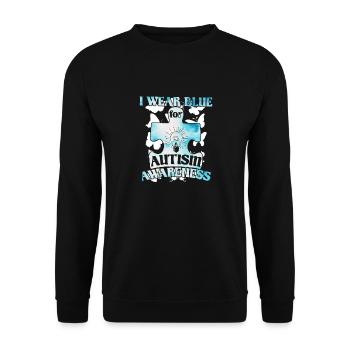 Autismus Autist Asberger Autismus Awareness Puzzle - Unisex Pullover - Schwarz - Vorne - Alina (178cm) & Michal (187cm)