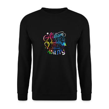 Autismus Autist Asberger Autismus Awareness Puzzle - Unisex Pullover - Schwarz - Vorne - Alina (178cm) & Michal (187cm)