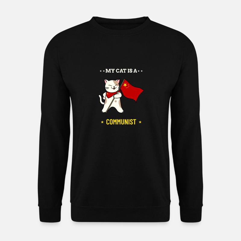 My Cat is a Communist - Unisex Sweatshirt - black